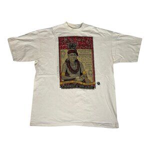 Vintage Way Out West American Brand T-Shirt WOW Native American Size 2XL USA 90s